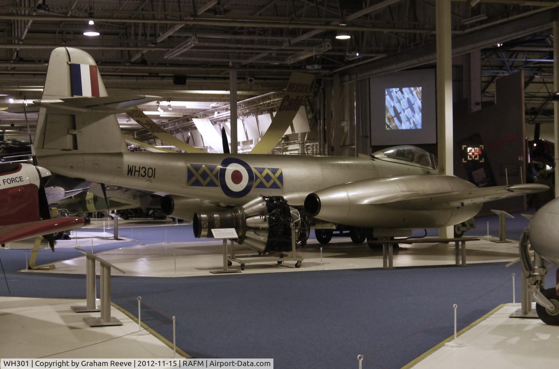 WH301, Gloster Meteor F.8 C/N Not found WH301, On display at the Royal Air Force Museum, Hendon.