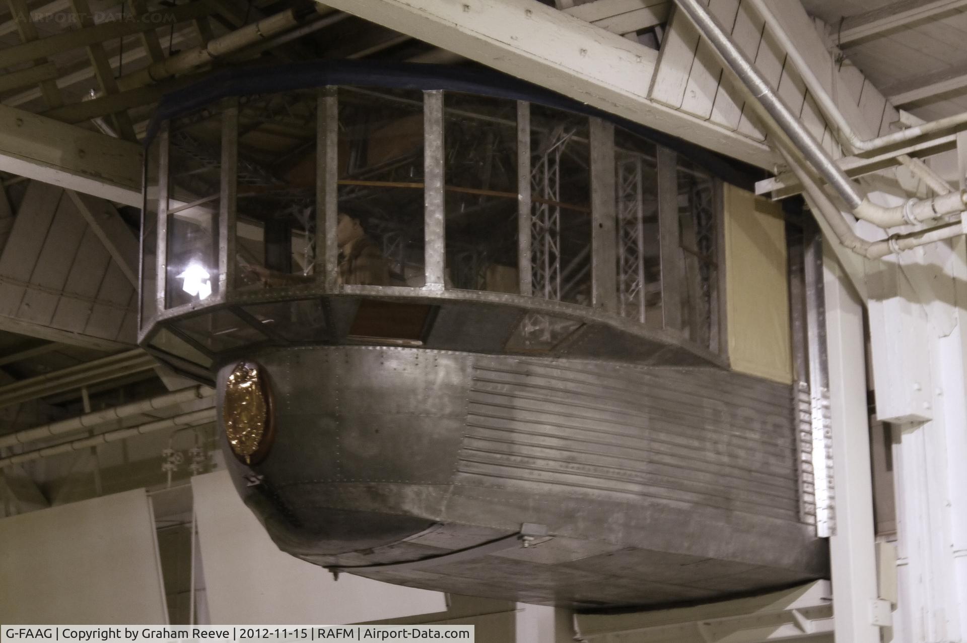 G-FAAG, Armstrong Whitworth Rigid Airship R33 C/N R33, Gondola from R33, on display at the Royal Air Force Museum, Hendon.