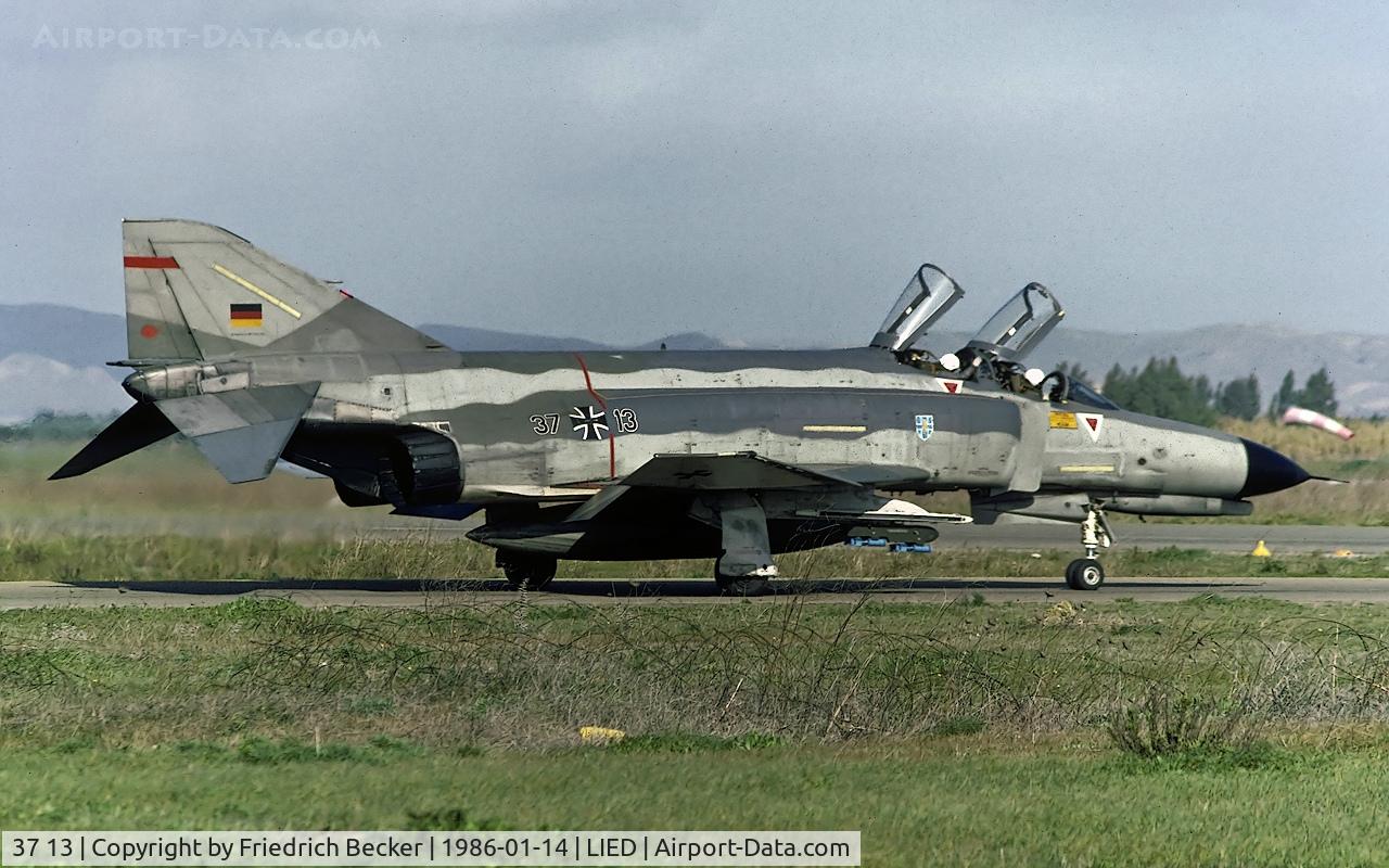 37 13, 1972 McDonnell Douglas F-4F Phantom II C/N 4379, taxying to the active