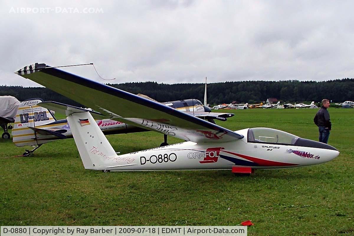 D-0880, 1976 Pilatus B4-PC11 C/N 143, Pilatus B4-PC11 [143] Tannheim~D 18/07/2009