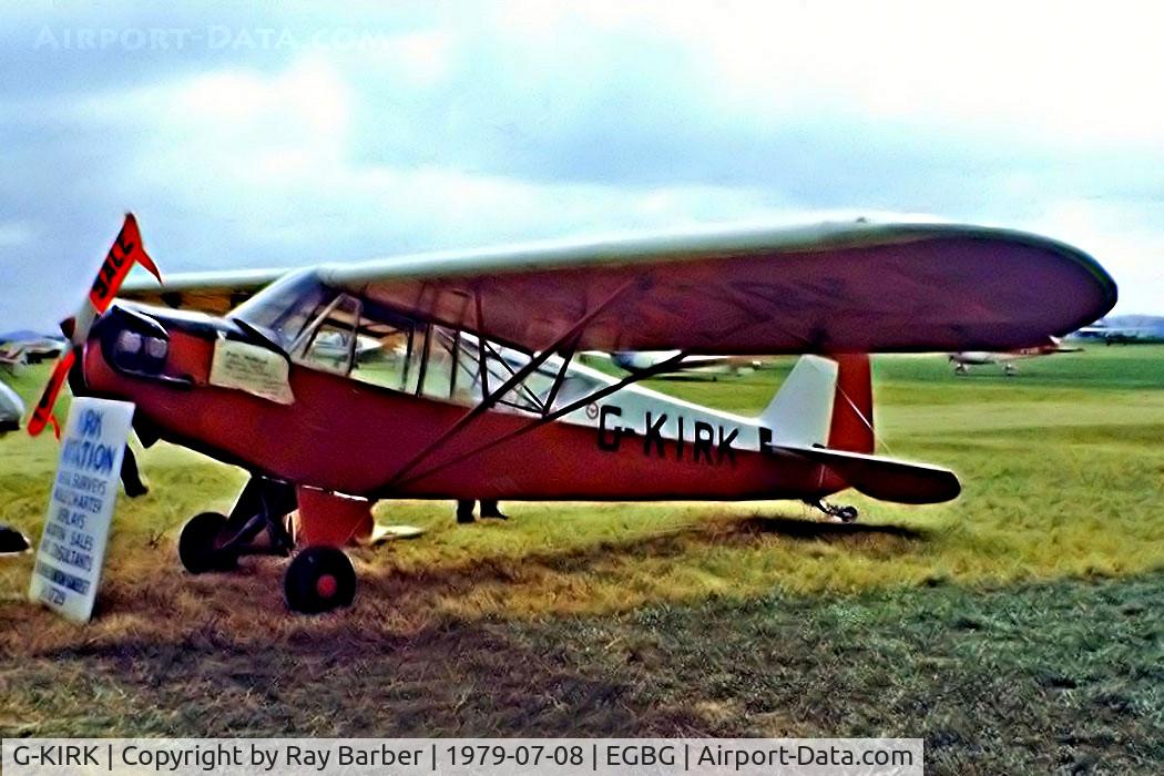 G-KIRK, 1944 Piper J3C-65 Cub Cub C/N 10536, Piper J-3C-65 Cub [10536] Leicester~G 08/07/1979. Image taken from a slide.