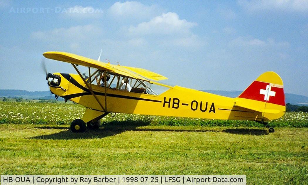 HB-OUA, 1944 Piper L-4J Grasshopper (J3C-65D) C/N 12687, Piper J-3C-100 Cub [Unknown] Epinal-Mirecourt~F 25/07/1998