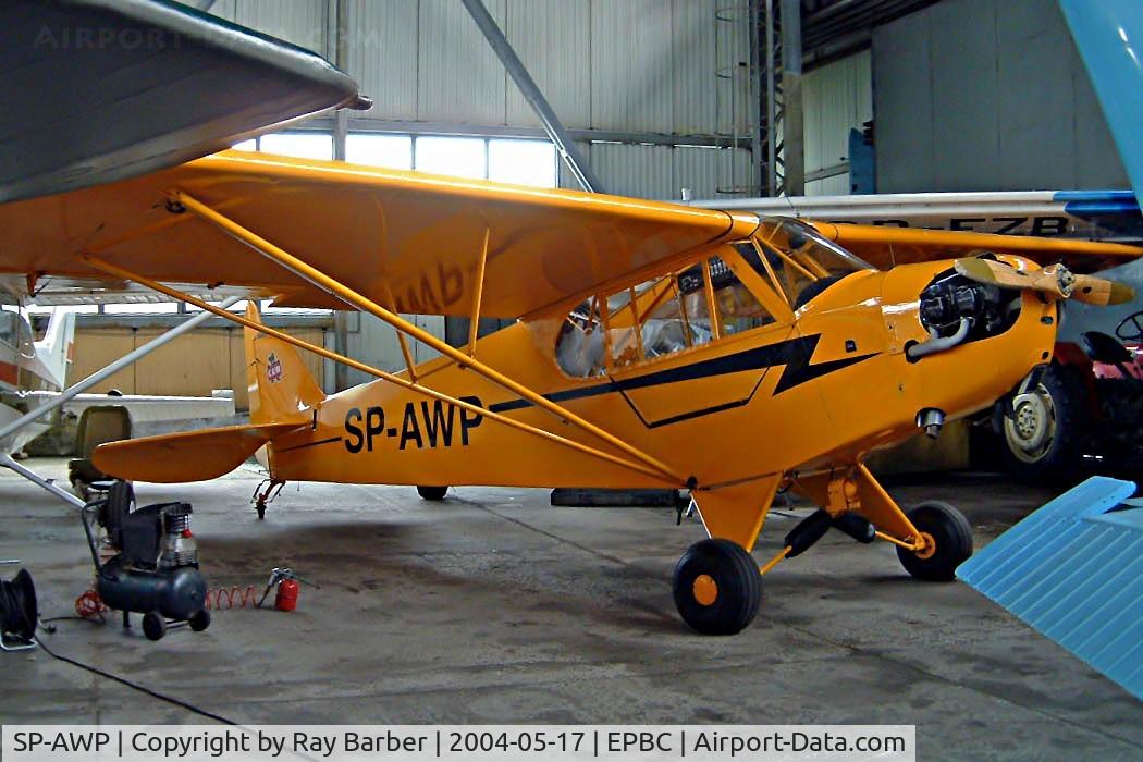 SP-AWP, Piper L-4B Grasshopper C/N 10123, AWP   Piper J-3C-65 Cub [10123] Warsaw-Babice~SP 17/05/2004