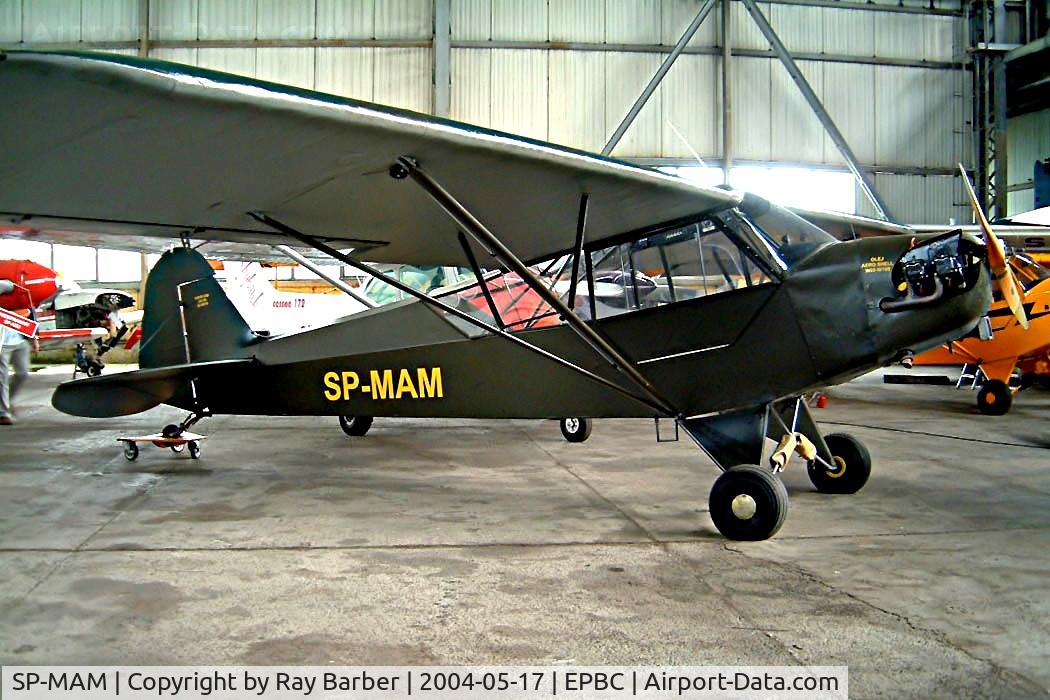 SP-MAM, 1943 Piper L-4H Grasshopper (J3C-65D) C/N 11806, Piper L-4H Grasshopper [11806] Warsaw-Babice~SP 17/05/2004