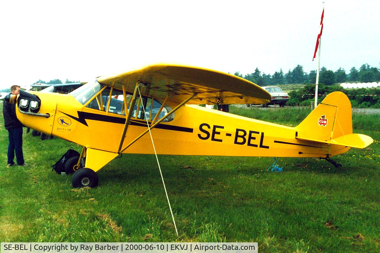 SE-BEL, 1943 Piper L-4H Grasshopper (J3C-65D) C/N 10951, Piper J-3C-65 Cub [10951] Stauning~OY 10/06/2000.The airframe was changed over at some point prior to coming to the UK as 10951 was found on the plate on this aircraft prior to going to Sweden..