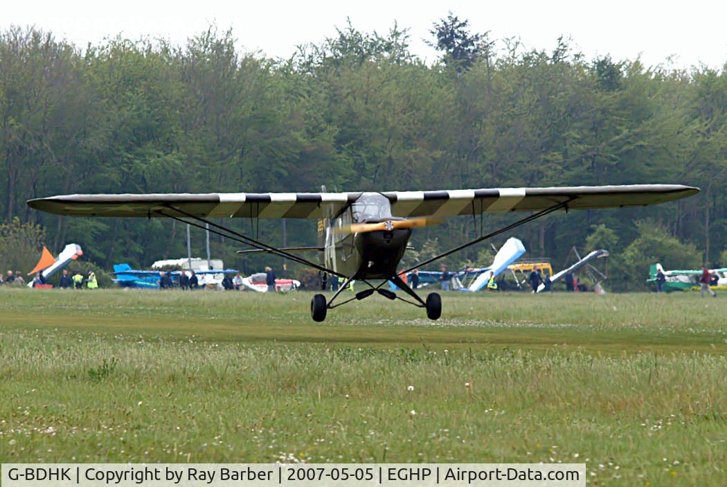 G-BDHK, 1946 Piper J3C-65 Cub Cub C/N 8969, Piper J-3C-65 Cub [8969] Popham~G 05/05/2007