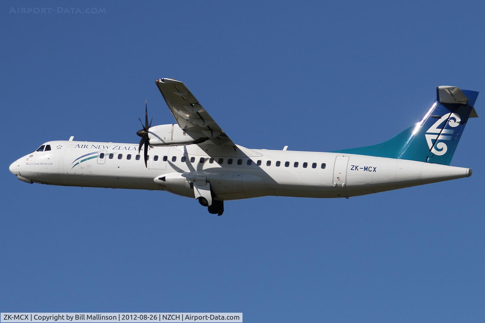 ZK-MCX, 2002 ATR 72-212A C/N 687, away from 02