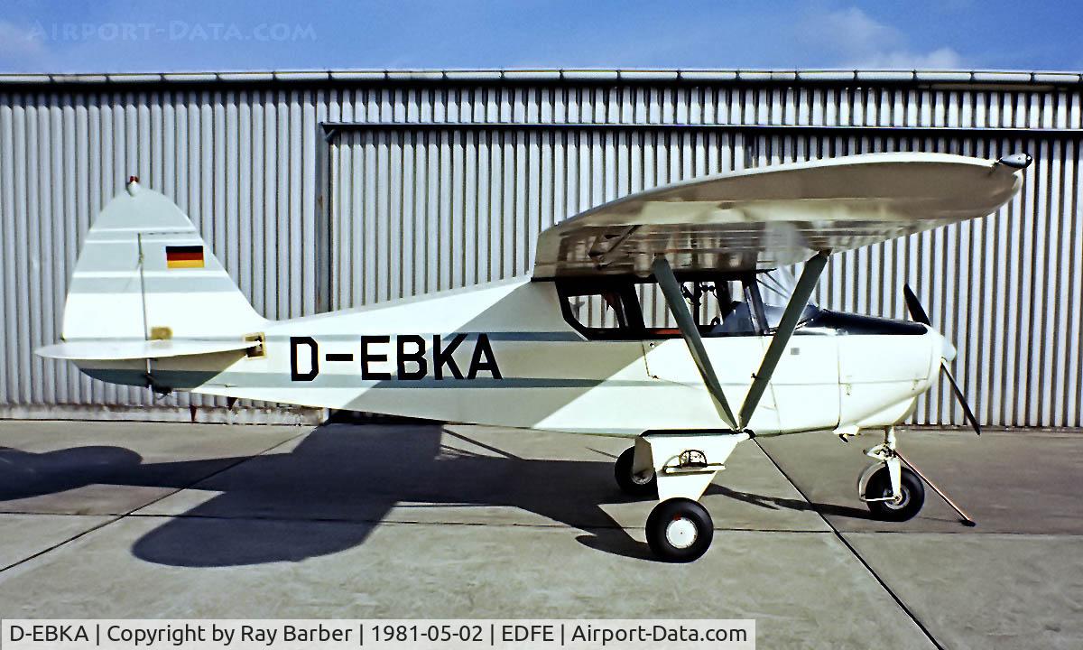 D-EBKA, Piper PA-22-108 Colt Colt C/N 22-8296, Piper PA-22-108 Colt [22-8296] Eglesbach~D 02/05/1981