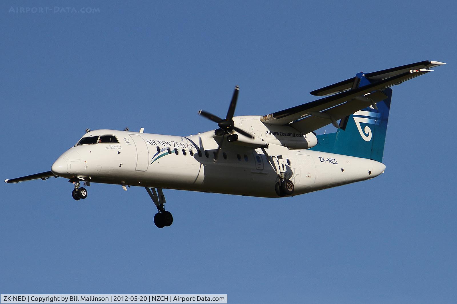 ZK-NED, 2005 De Havilland Canada DHC-8-311 Dash 8 C/N 617, finals to 02