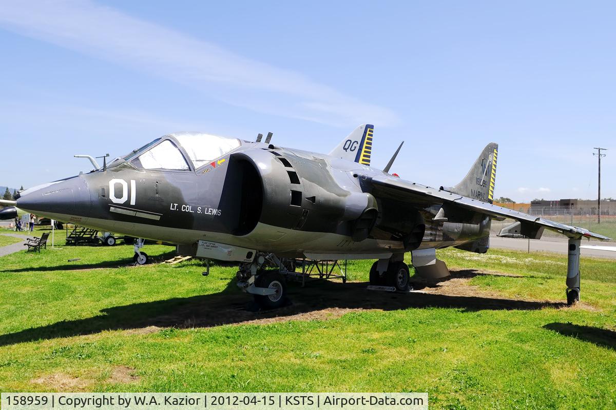 158959, Hawker Siddeley AV-8C Harrier C/N 712120, On display at Pacific Coast Air Museum in Santa Rosa, CA