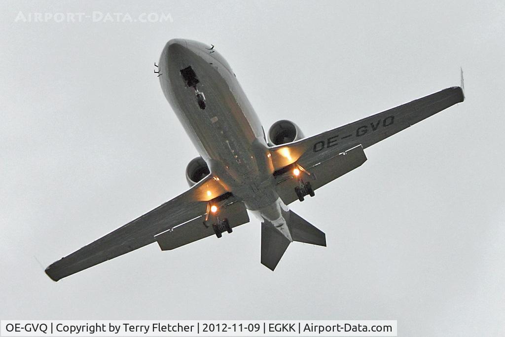 OE-GVQ, Learjet 60 C/N 60-409, Learjet Corporation 60, c/n: 60-409 - short finals for Gatwick