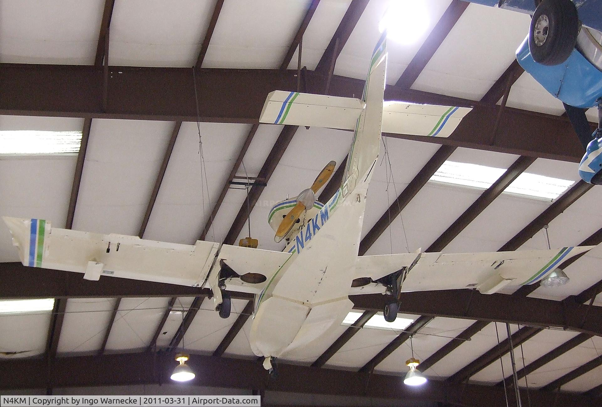 N4KM, 1988 Pereira Osprey II C/N KM-1, Pereira (McCarty) Osprey II at the Museum of Flight Restoration Center, Everett WA