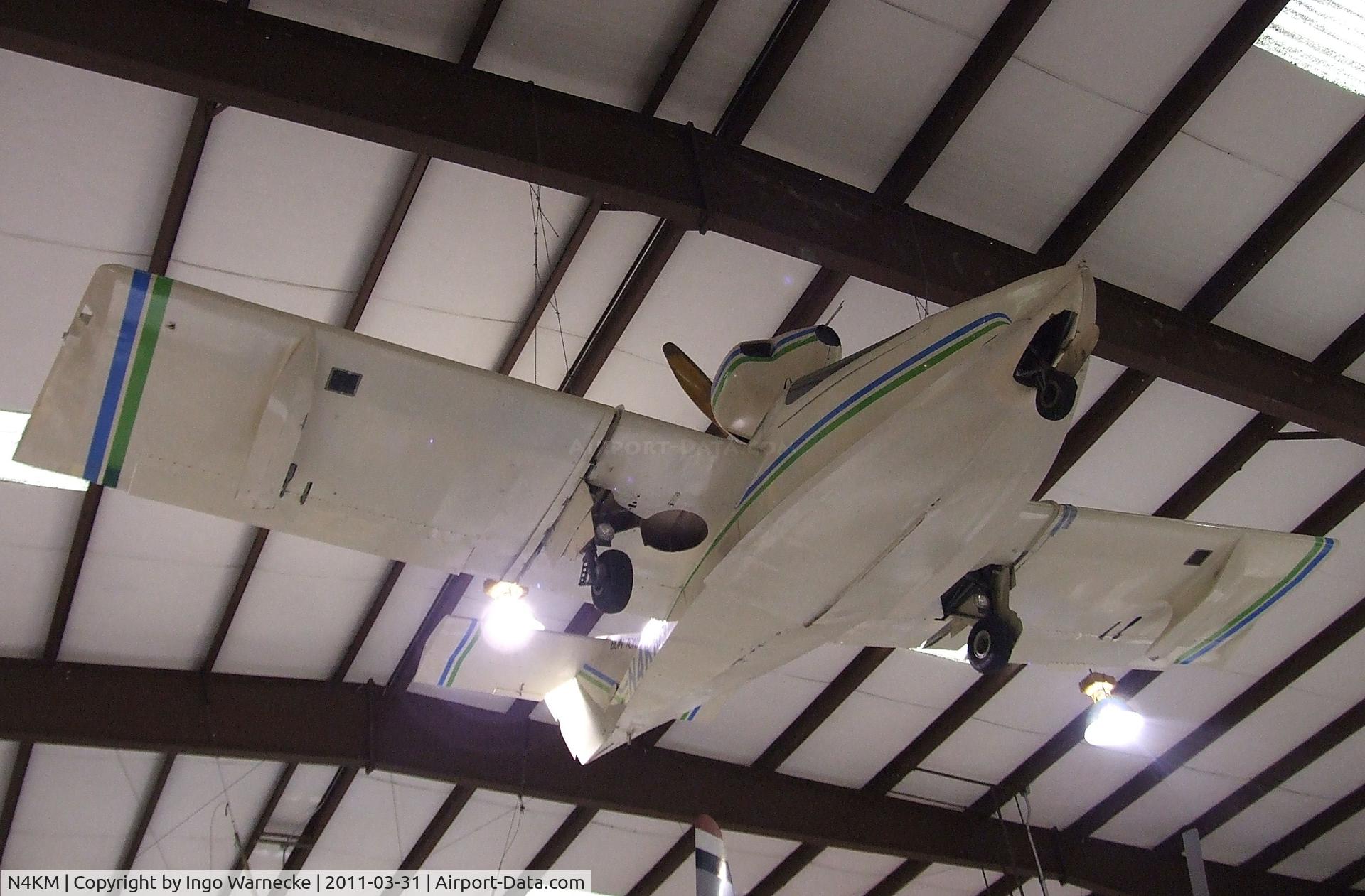 N4KM, 1988 Pereira Osprey II C/N KM-1, Pereira (McCarty) Osprey II at the Museum of Flight Restoration Center, Everett WA