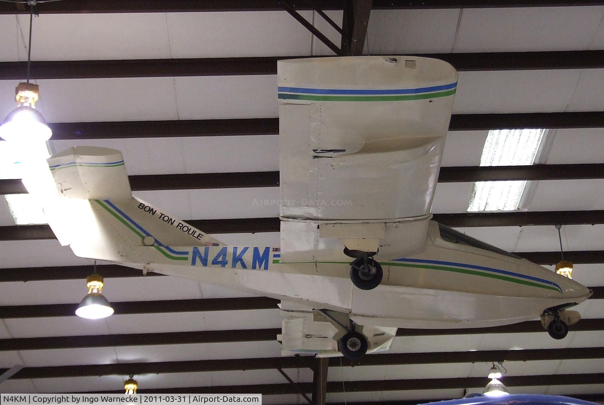 N4KM, 1988 Pereira Osprey II C/N KM-1, Pereira (McCarty) Osprey II at the Museum of Flight Restoration Center, Everett WA