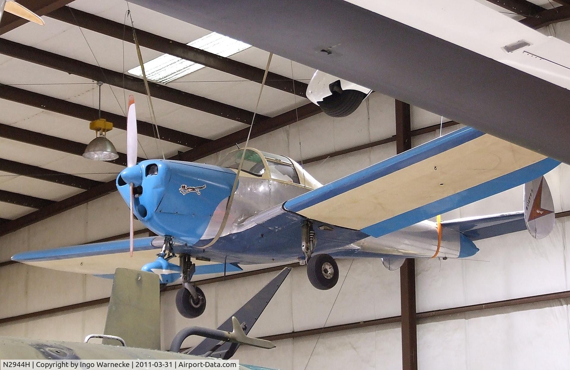 N2944H, 1946 Erco 415C Ercoupe C/N 3569, ERCO Ercoupe 415-C at the Museum of Flight Restoration Center, Everett WA