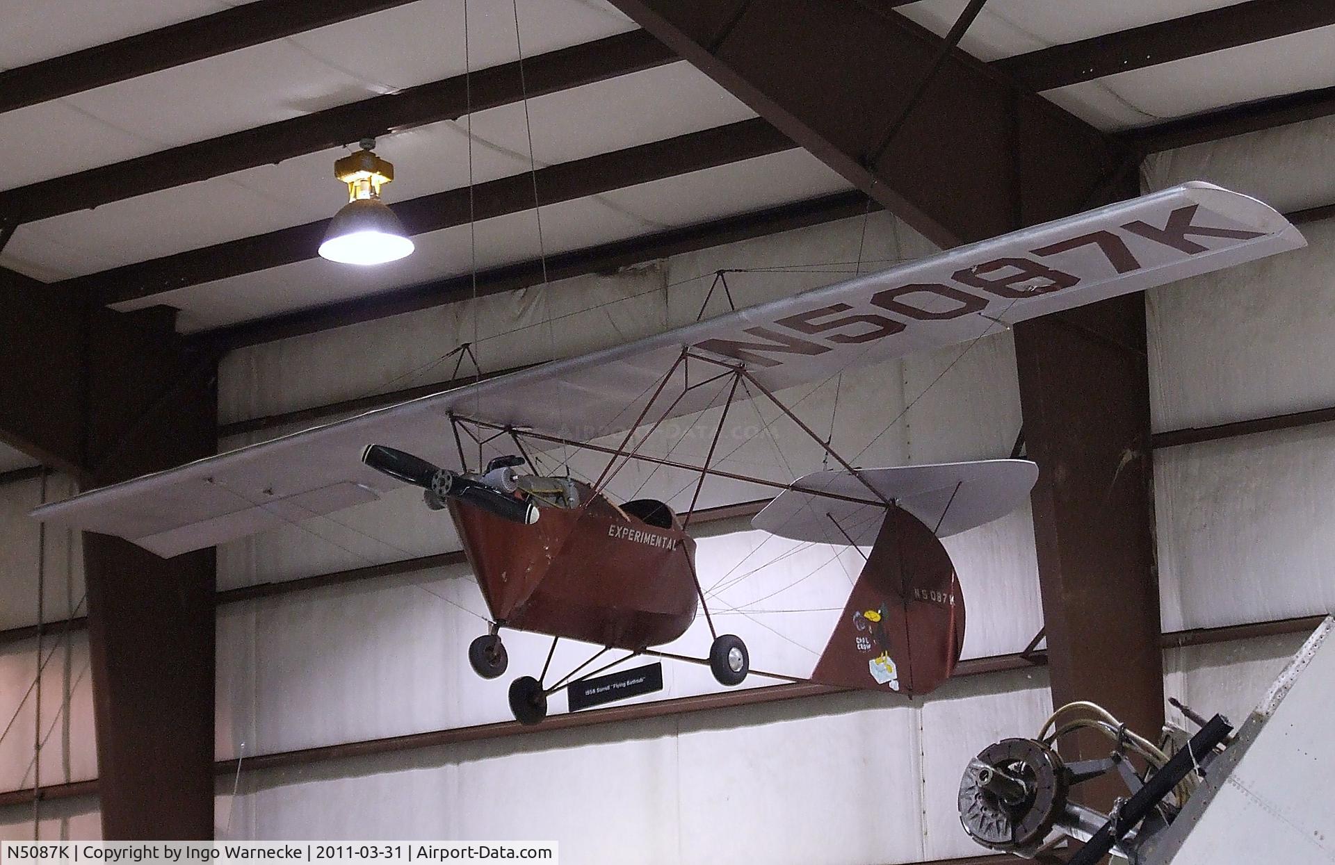 N5087K, 1960 Sorrell Cool Crow 1 Parasol C/N 01, Sorrell Cool Crow 1 Parasol at the Museum of Flight Restoration Center, Everett WA