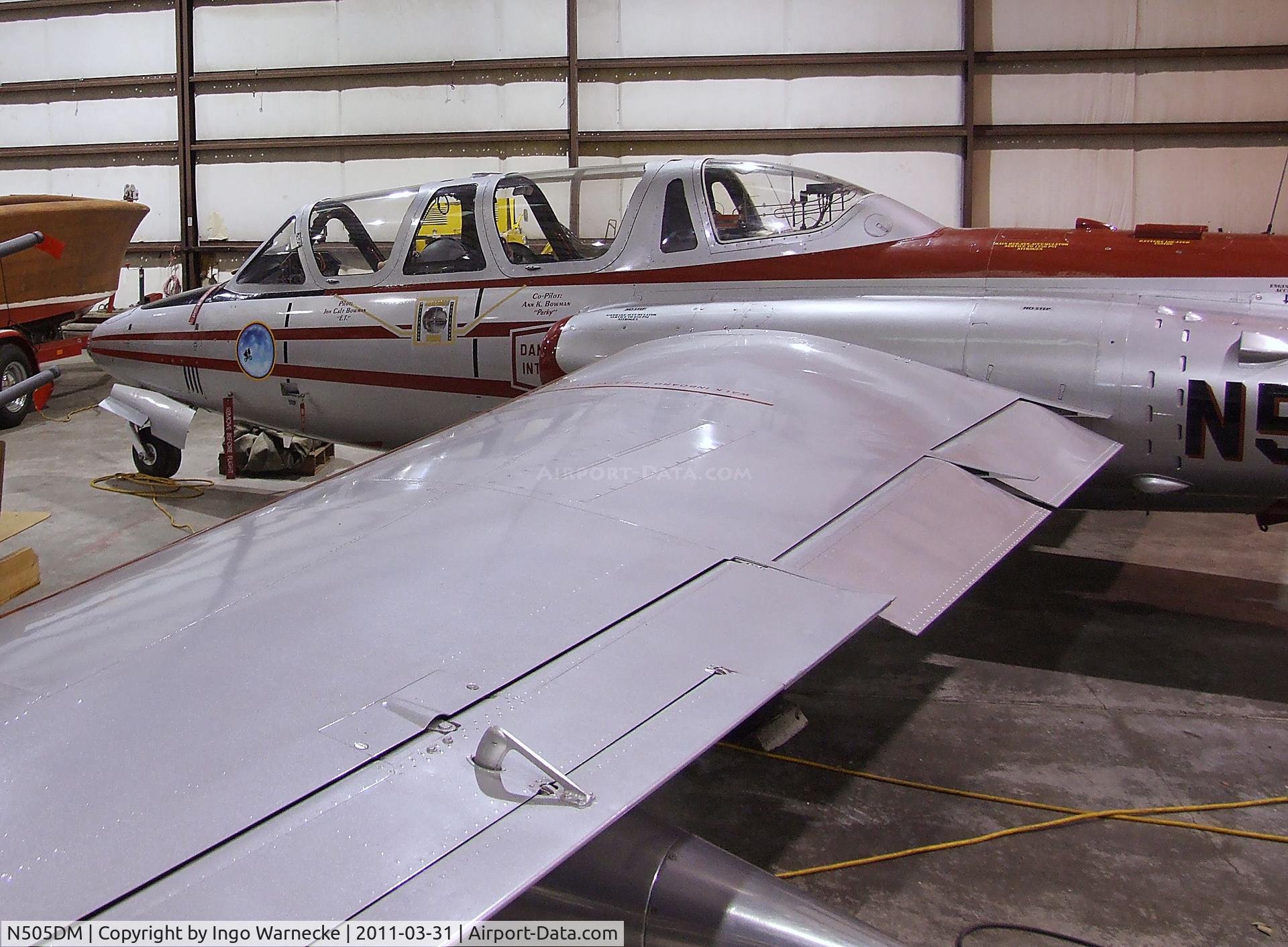 N505DM, 1962 Fouga (Valmet) CM-170R Magister C/N FM-36, Fouga CM.170R Magister at the Museum of Flight Restoration Center, Everett WA