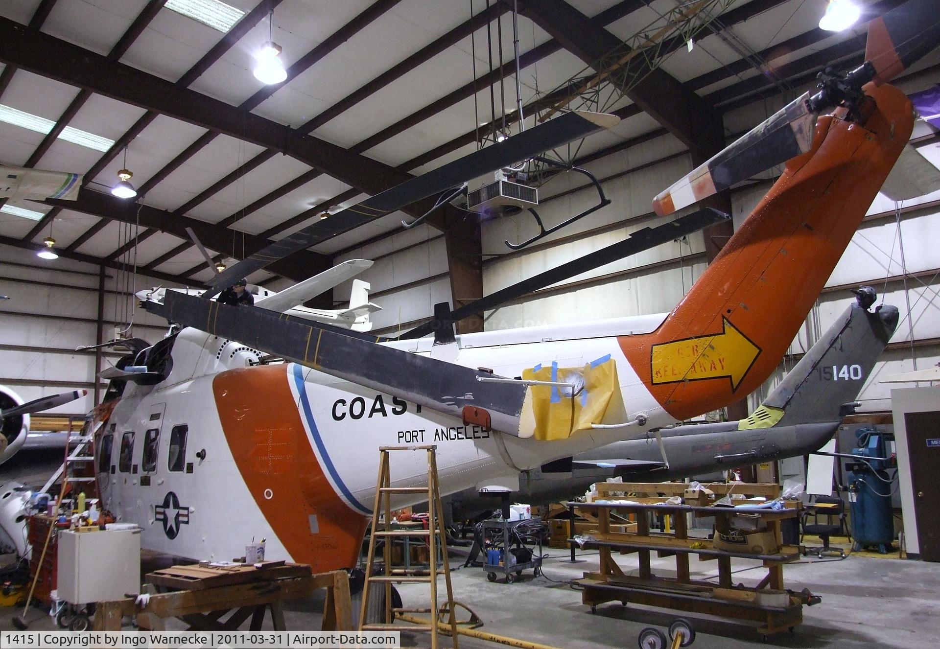 1415, Sikorsky HH-52A Sea Guard C/N 62.099, Sikorsky HH-52A Sea Guardian at the Museum of Flight Restoration Center, Everett WA