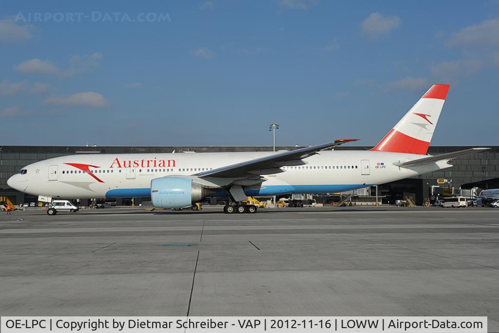 OE-LPC, 2002 Boeing 777-2Z9/ER C/N 29313, Boeing 777-200 Austrian Airlines operated by Tyrolean Airways
