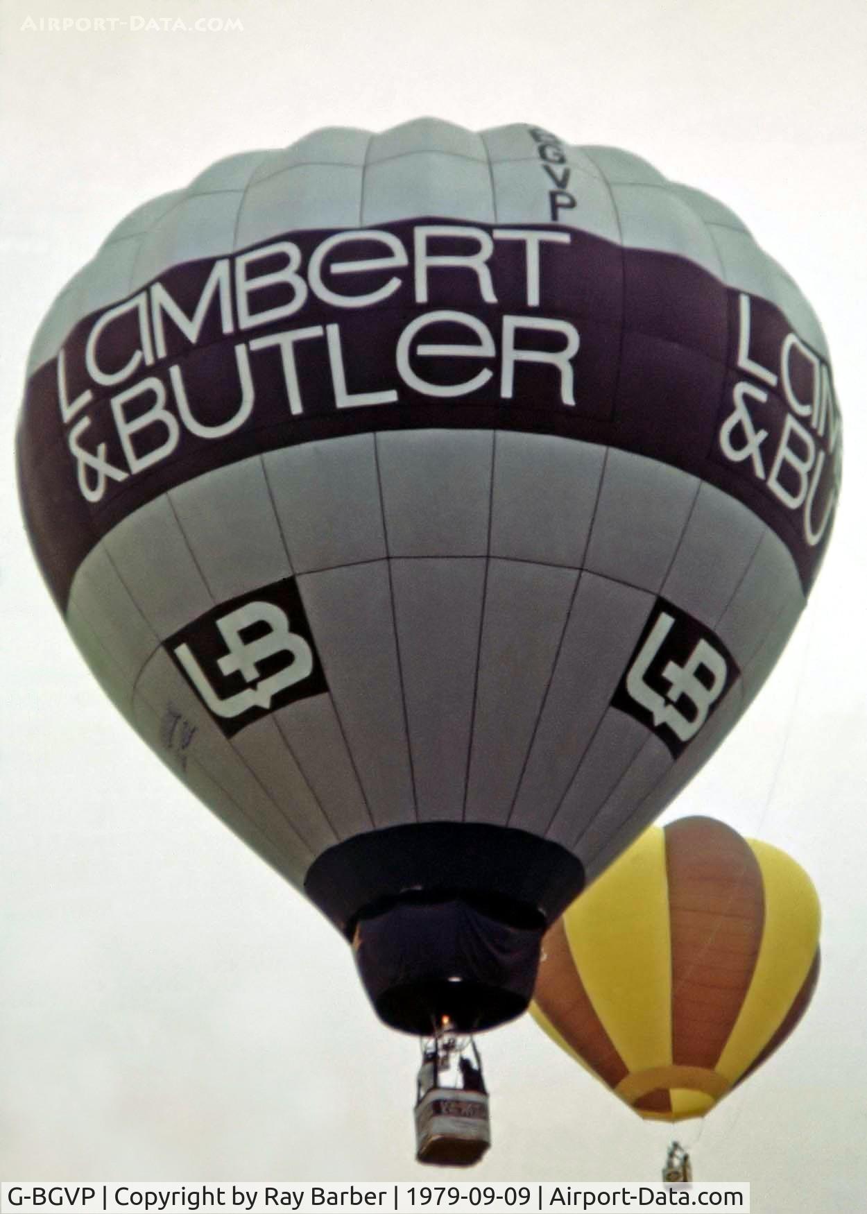 G-BGVP, 1979 Thunder Balloons AX6-56Z C/N 223, Thunder Ax6 56A HAFB [223] Ashton Court-Bistol~G 09/09/1979
