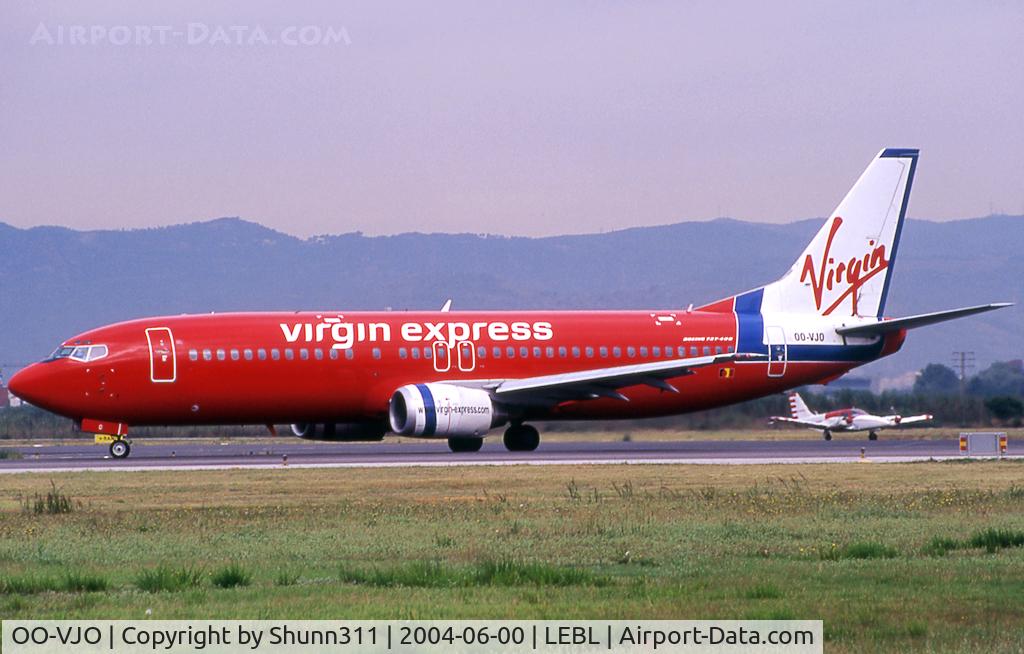 OO-VJO, 1989 Boeing 737-4YO C/N 23980, Ready for take off rwy 20 in new c/s