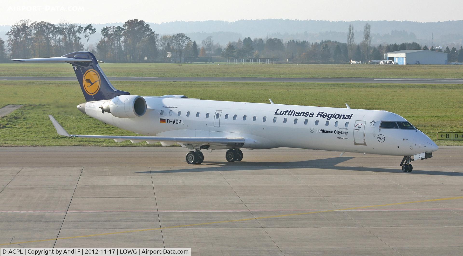 D-ACPL, 2002 Canadair CRJ-701ER (CL-600-2C10) Regional Jet C/N 10076, Lufthansa Regional (CityLine) Canadair Regional Jet CRJ-701ER
