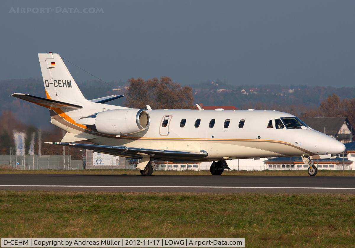 D-CEHM, 2009 Cessna 560XL Citation XLS+ C/N 560-6021, Business flight.
