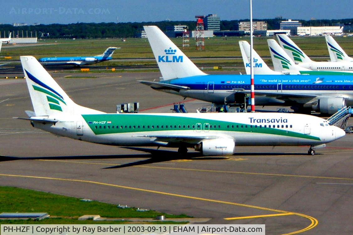 PH-HZF, 1999 Boeing 737-8K2 C/N 28378, Boeing 737-8K2 [28378] (Transavia) Schiphol~PH 13/09/2003