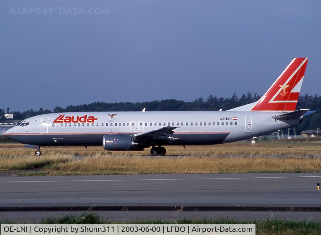 OE-LNI, 1993 Boeing 737-4Z9 C/N 27094, Taking off rwy 14L