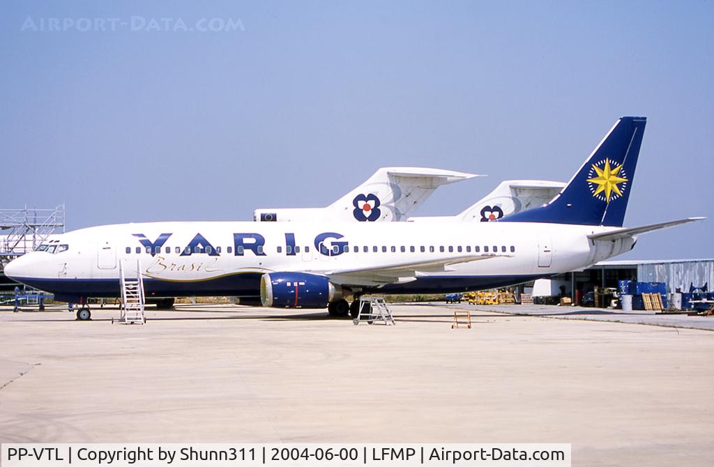PP-VTL, 1991 Boeing 737-4S3 C/N 25116, Parked at EAS maintenance firm on his new owner c/s but without registration... Only Varig passed at PGF at this date then easy to find in the production list... Ex. EC-GUG