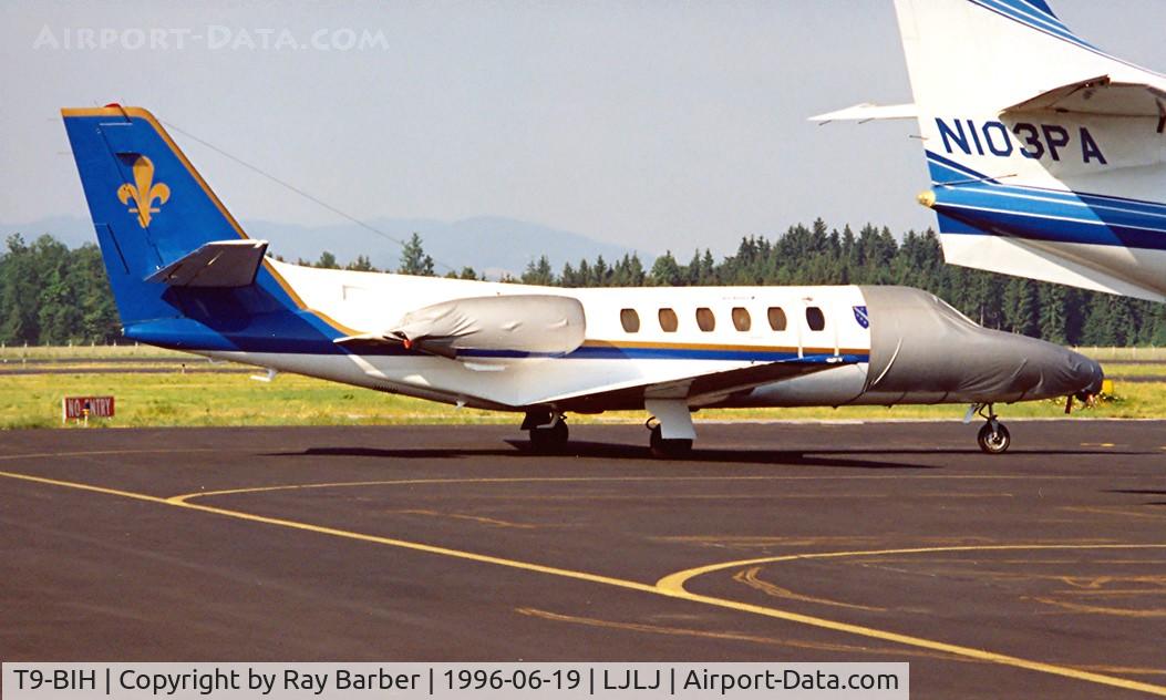T9-BIH, 1985 Cessna S550 Citation IIS C/N S550-0045, Cessna Citation S/II [S550-0045] Ljubljana~S5 19/06/1996.
