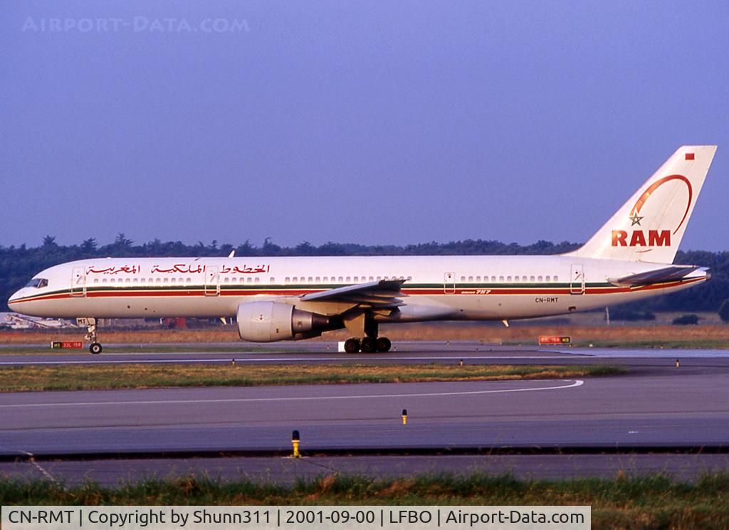 CN-RMT, 1986 Boeing 757-2B6 C/N 23686, Lining up rwy 14L for departure...