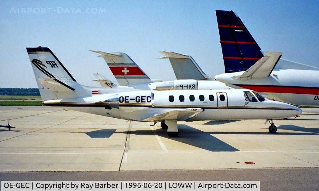 OE-GEC, 1981 Cessna 550 Citation C/N 550-0266, Cessna Citation II [550-0266] Vienna~OE 20/06/1996