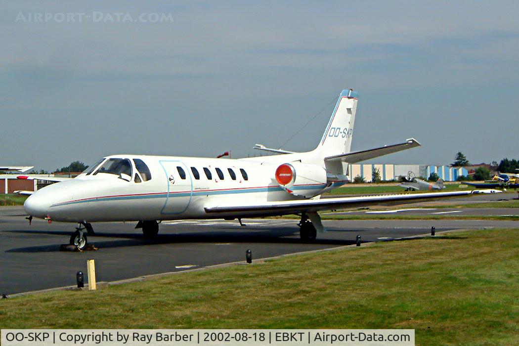 OO-SKP, 1984 Cessna S550 Citation IIS C/N S550-0007, Cessna Citaton S/II [S550-0007] Kortrijk- Wevelgem~OO 18/08/2002