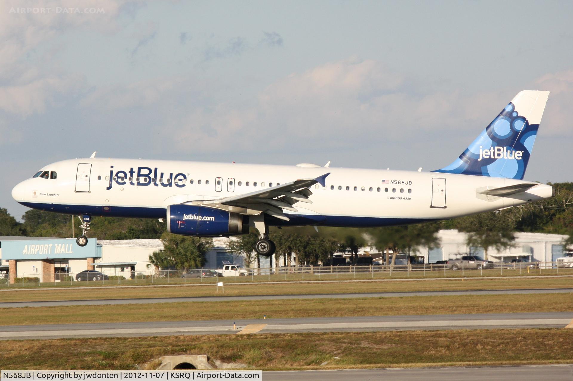 N568JB, 2003 Airbus A320-232 C/N 2063, JetBlue Flight 431 