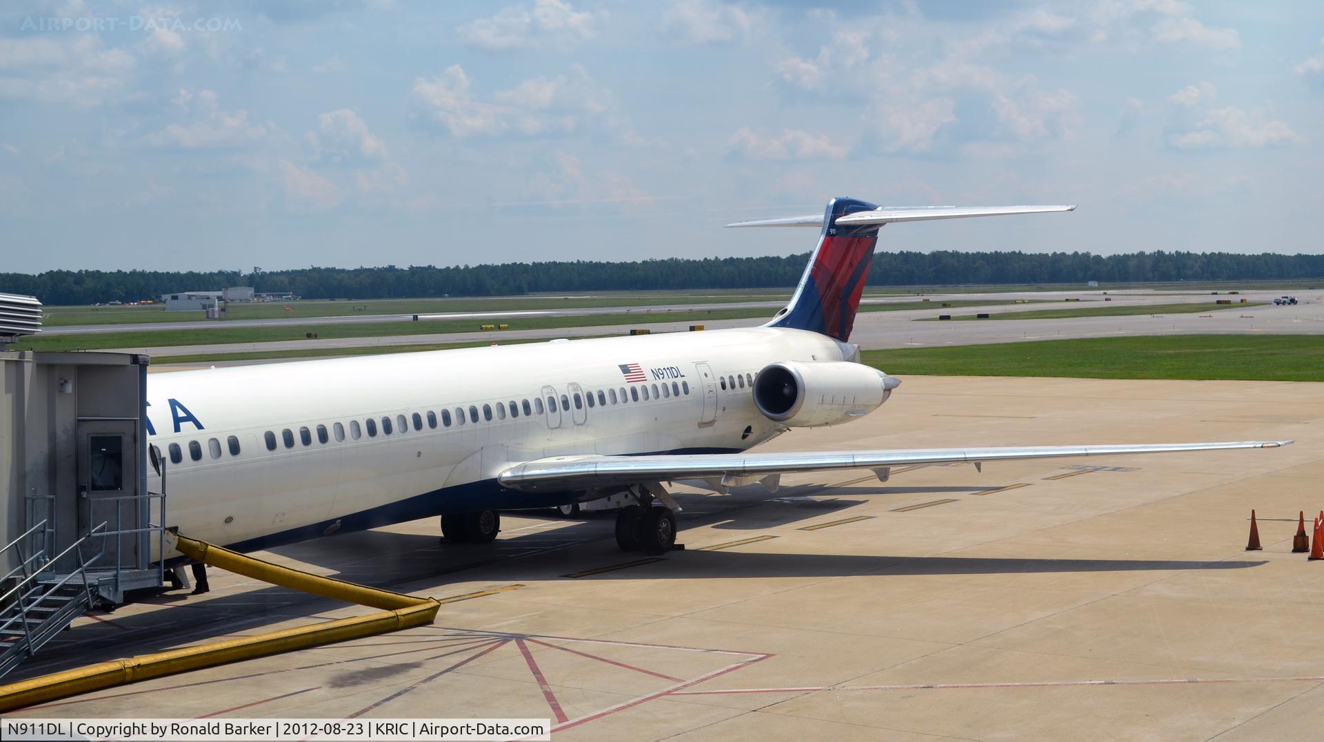 N911DL, 1987 McDonnell Douglas MD-88 C/N 49542, Richmond