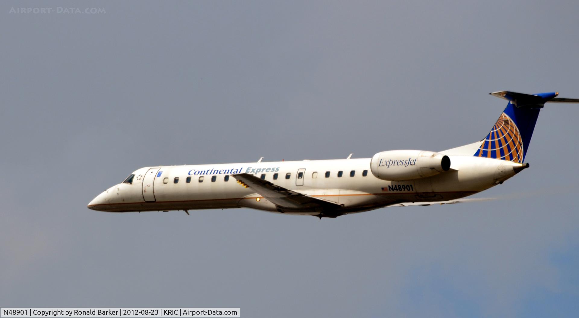 N48901, 2001 Embraer EMB-145LR C/N 145501, Departure Richmond