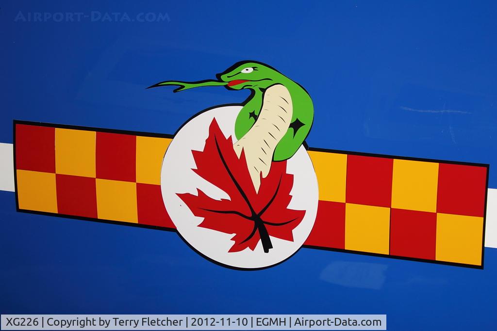 XG226, 1956 Hawker Hunter F.6A C/N 41H-680038, Artwork on 1956 Hawker Hunter F.6A, c/n: 41H-680038