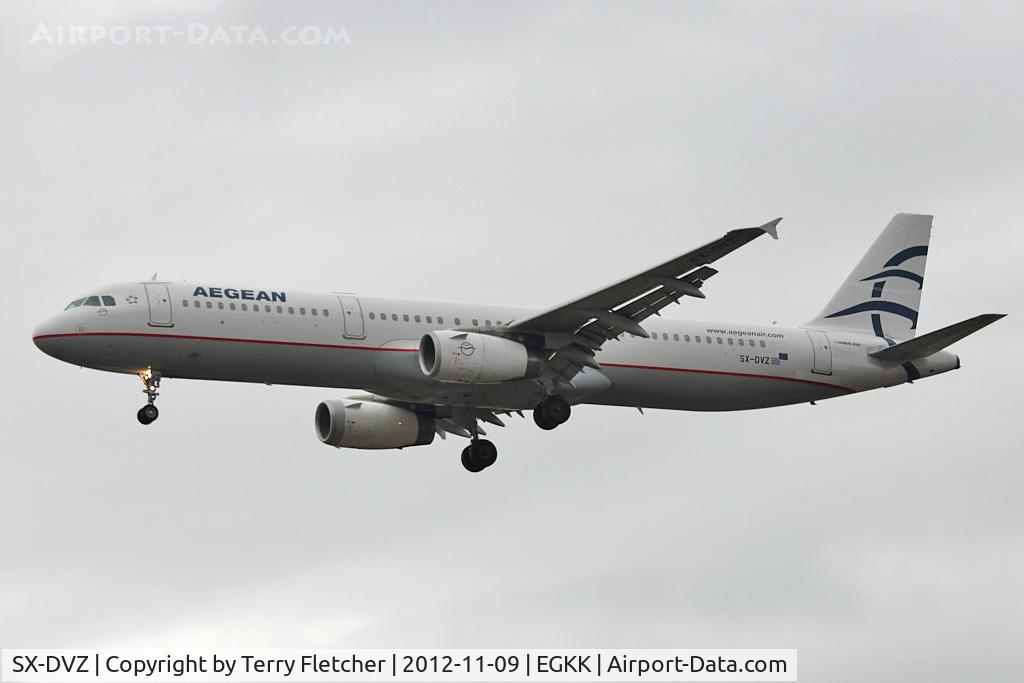 SX-DVZ, 2009 Airbus A321-231 C/N 3820, Aegean 2009 Airbus A321-231, c/n: 3820