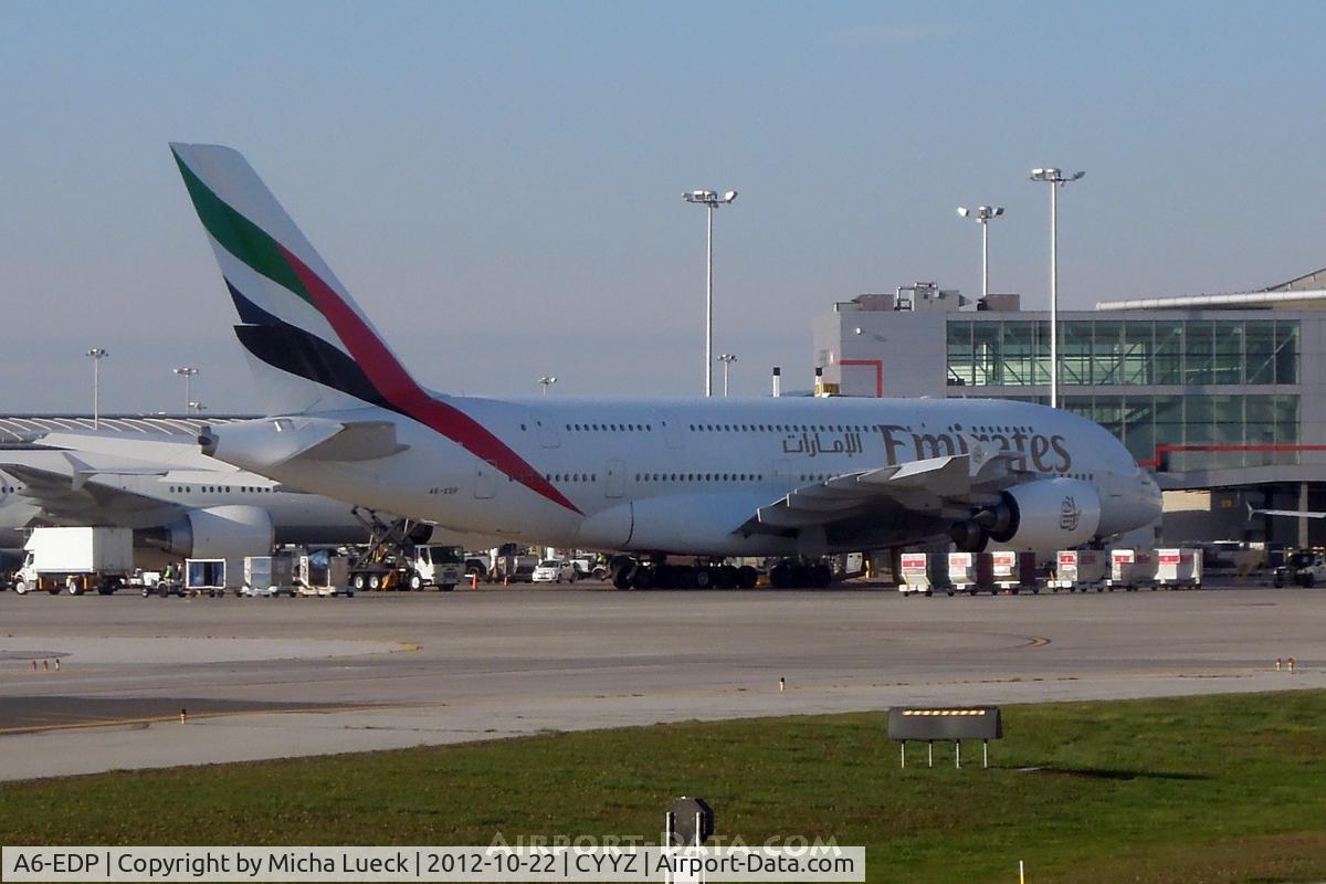 A6-EDP, 2011 Airbus A380-861 C/N 077, At Pearson International