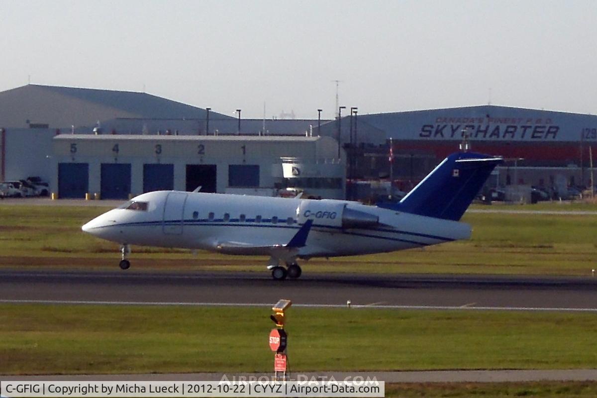C-GFIG, 1991 Canadair Challenger 601-3A (CL-600-2B16) C/N 5093, At Pearson International