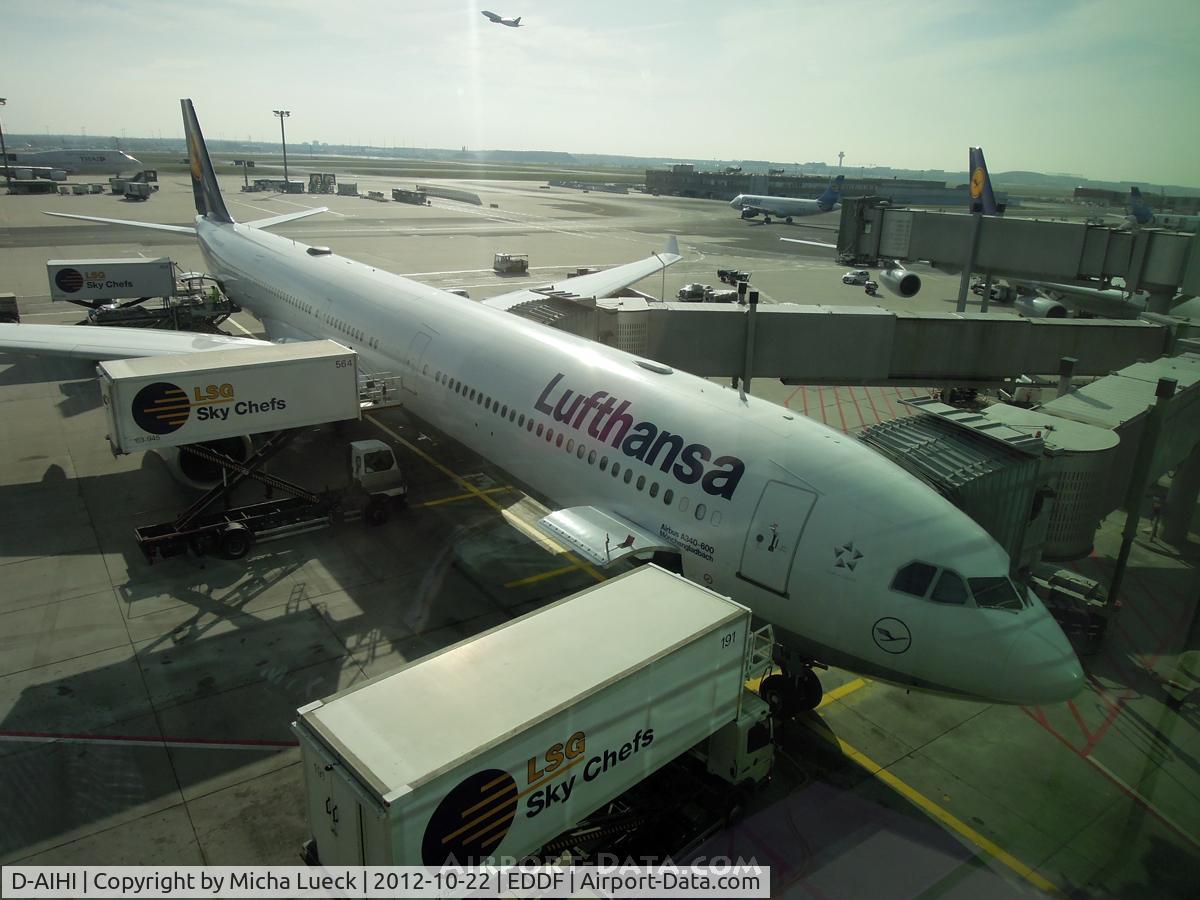D-AIHI, 2004 Airbus A340-642 C/N 569, At Frankfurt