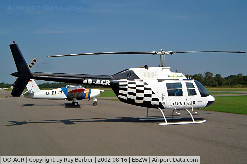 OO-ACR, 1970 Agusta AB-206A JetRanger C/N 8177, Agusta-Bell AB.206A Jet Ranger [8177] Zwartberg~OO 16/08/2002.