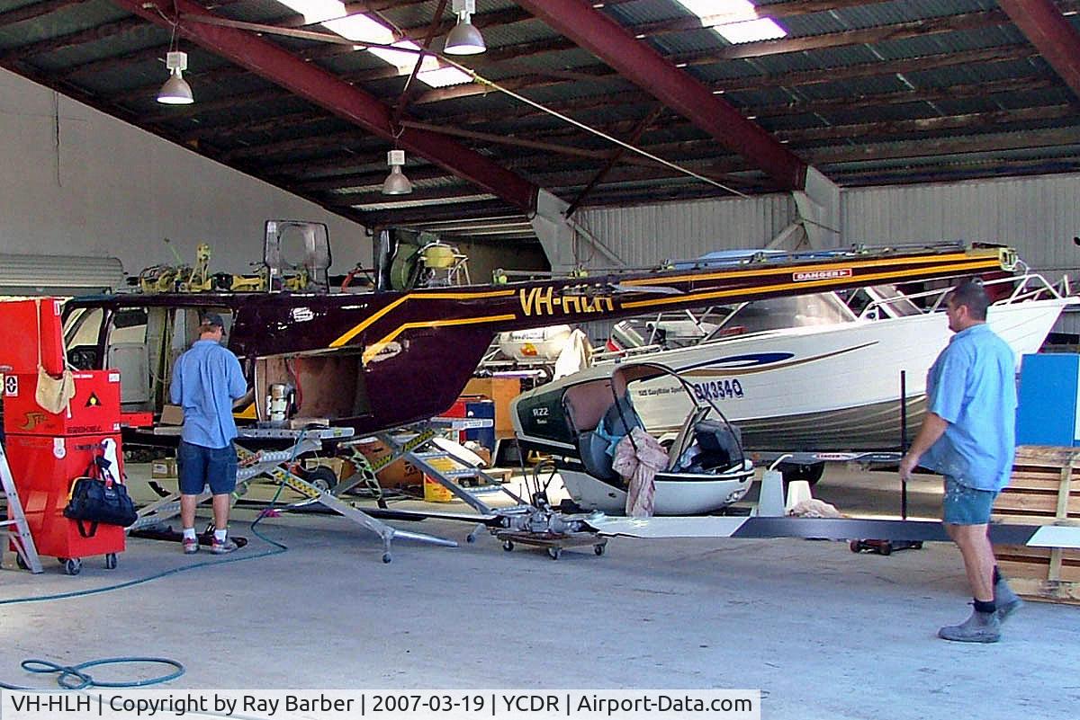 VH-HLH, 1981 Bell 206L-1 LongRanger II C/N 45624, Bell 206L-1 LongRanger II [45624] Caloundra~VH 19/03/2007. Undergoing a major rebuild. 