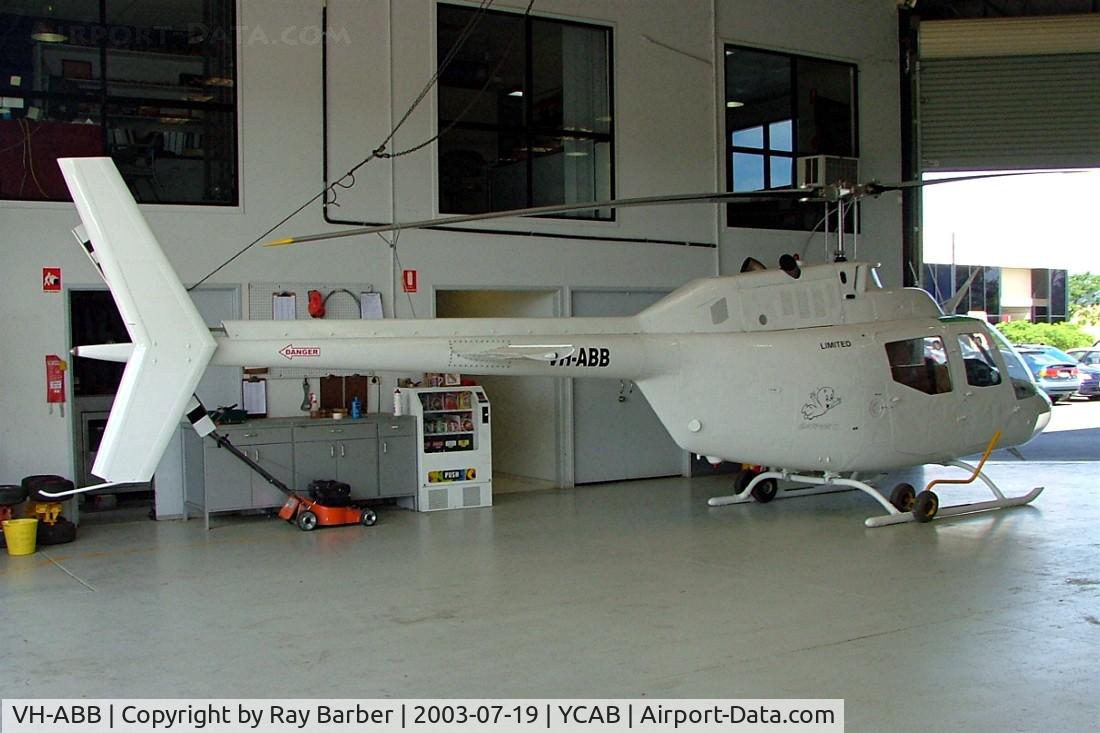 VH-ABB, Bell 206A-1 JetRanger C/N 44037, Bell CH-136 Kiowa [44037]  Caboolture~VH  19/07/2003