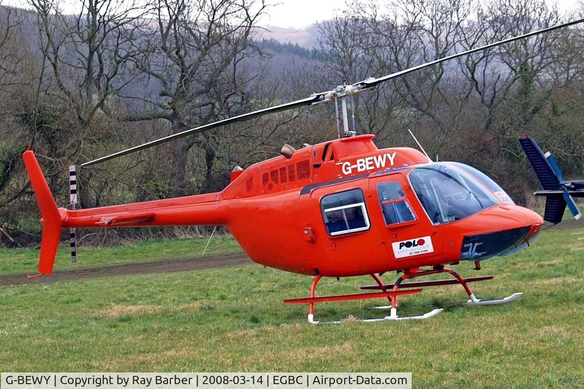G-BEWY, 1969 Bell 206B JetRanger II C/N 348, Bell 206B Jet Ranger [348] Cheltenham~G 14/03/2008