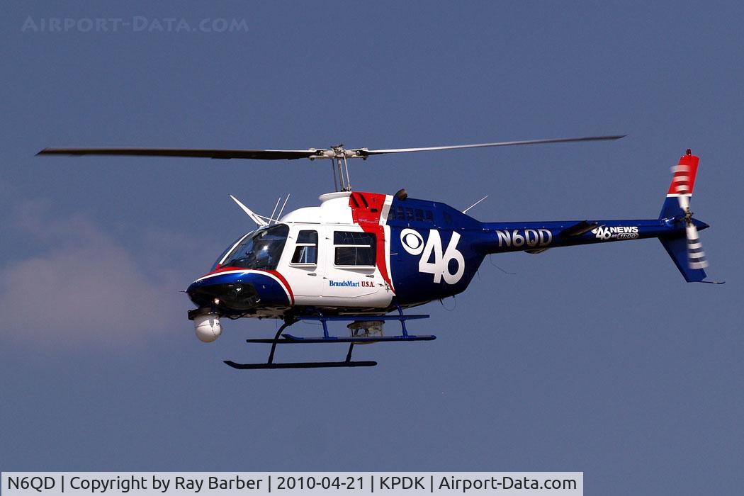 N6QD, 1992 Bell 206B C/N 4247, Bell 206B3 Jet Ranger III [4247] Atlanta-Dekalb Peachtree~N  21/04/2010