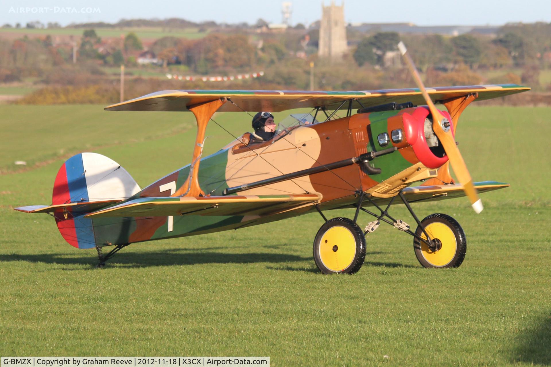 G-BMZX, 1989 Wolf W-11 Boredom Fighter C/N PFA 146-11042, Just landed at Northrepps.