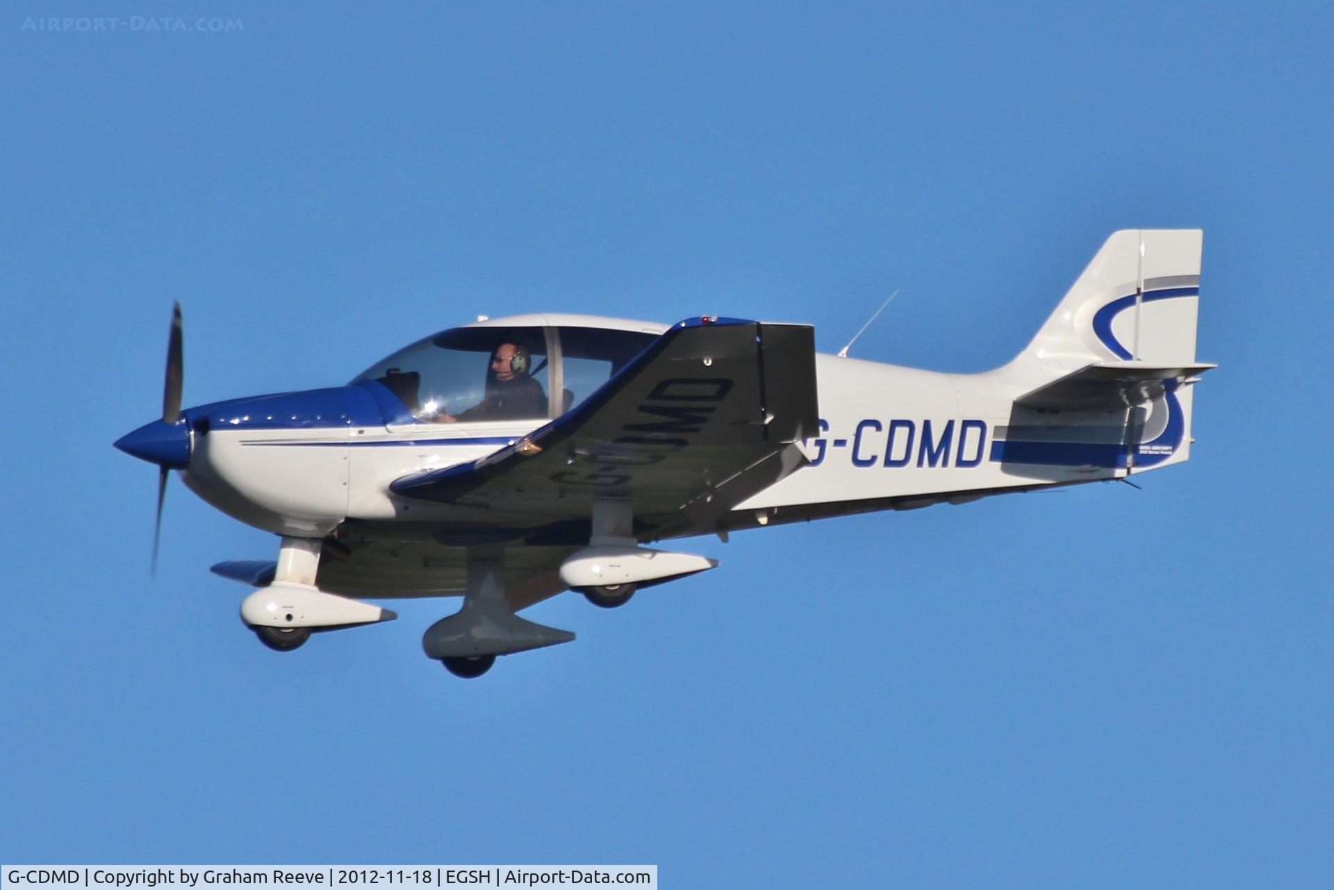 G-CDMD, 2005 Robin DR-400-500 President C/N 42, About to land.