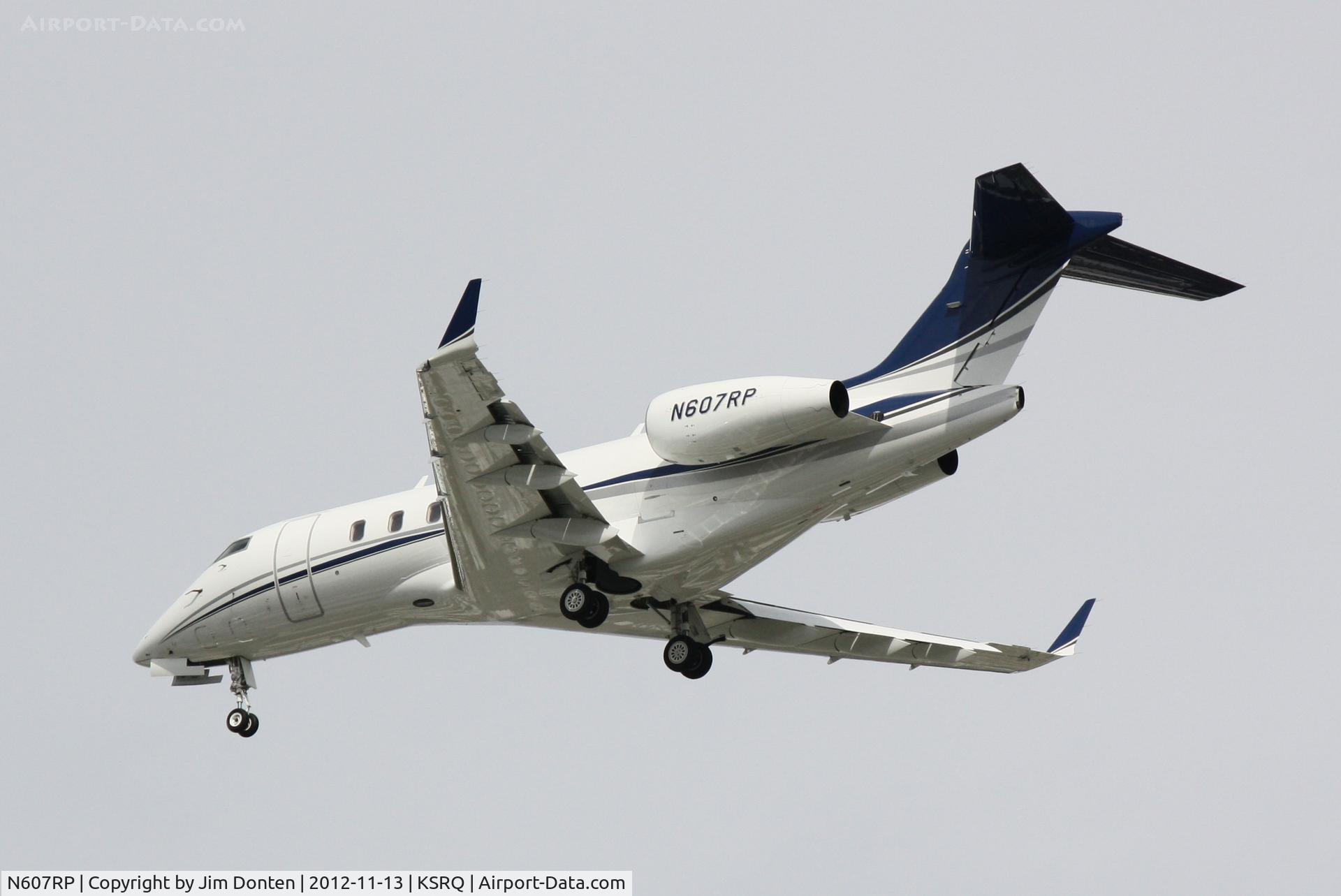 N607RP, 1995 Canadair Challenger 601-3R (CL-600-2B16) C/N 5184, Bombardier Challenger 300 (N607RP) arrives at Sarasota-Bradenton International Airport